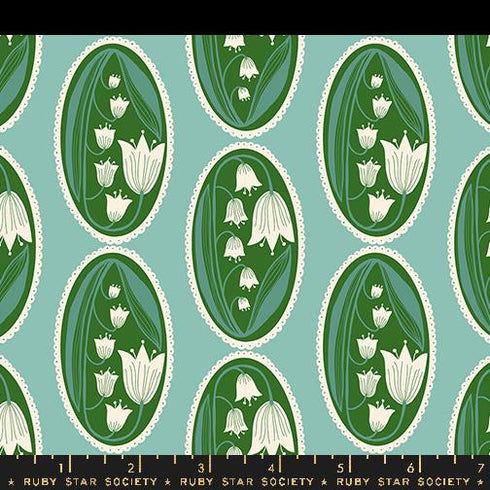 Endpaper Lily Of The Cameo in Water - Ruby Star Society Sold by the Half Yard